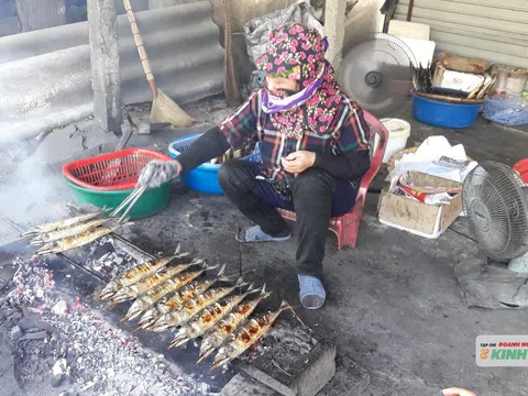Độc đáo làng nghề nướng cá ven biển Hà Tĩnh