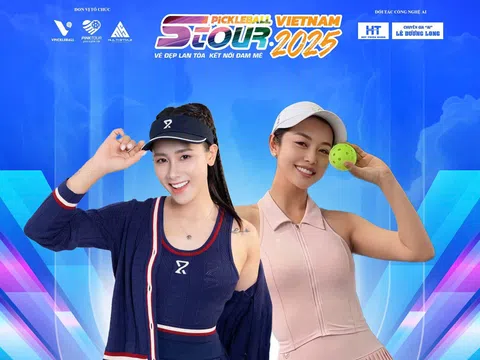 Dàn Hoa hậu Việt Nam tranh tài tại giải S-tour Pickleball Vietnam 2025 – Cup Kaitashi