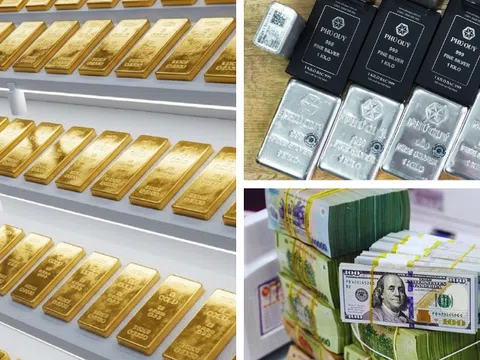 Giá vàng tăng, bạc vượt mốc 66 USD/ounce