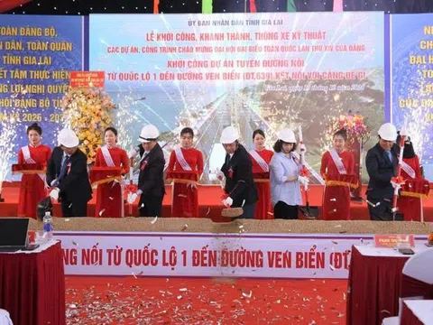 Gia Lai khởi công tuyến đường hơn 1.427 tỷ đồng kết nối Quốc lộ 1 với Cảng Đề Gi