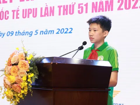 Toàn văn Bức thư đạt giải nhất UPU lần thứ 51 năm 2022