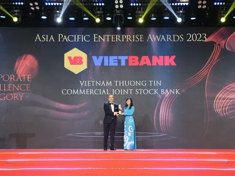 Vietbank nhận giải thưởng doanh nghiệp xuất sắc nhất Châu Á năm 2023