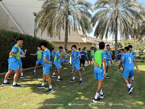 Đội tuyển U23 Việt Nam tập luyện tại Abu Dhabi, sẵn sàng cho trận giao hữu đầu tiên với U23 Qatar