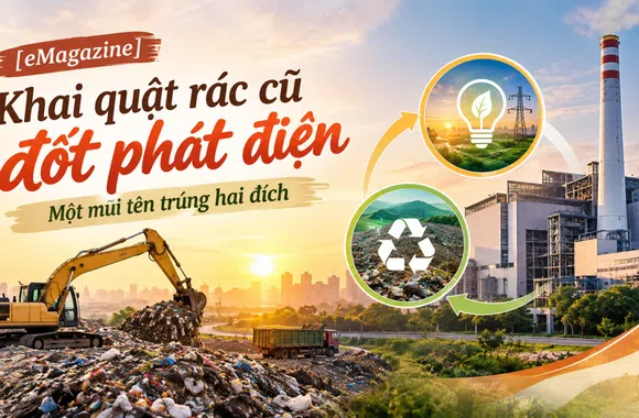 [eMagazine] Khai quật rác cũ đốt phát điện - Một mũi tên trúng hai đích