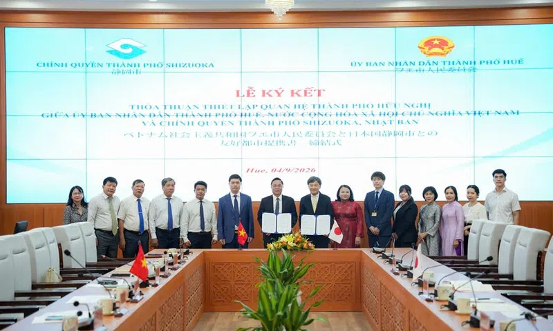 Huế - Shizuoka nâng tầm quan hệ hữu nghị, mở rộng hợp tác phát triển xanh