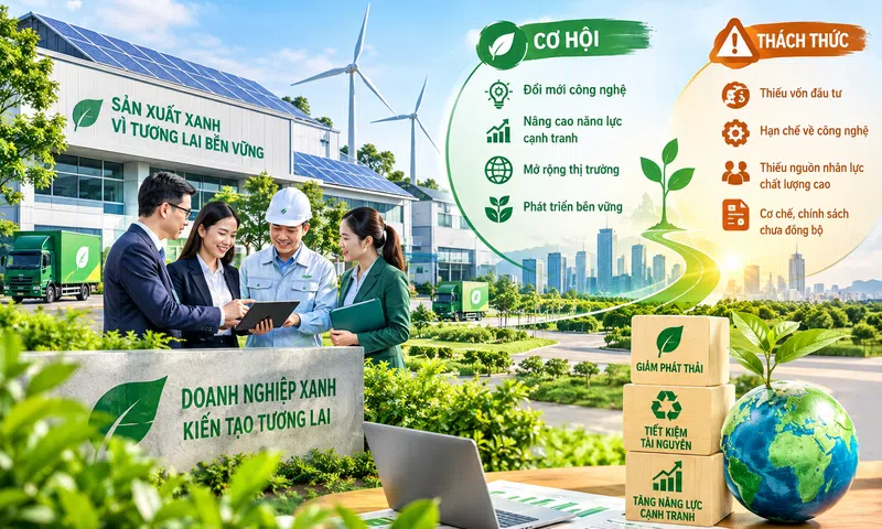 Chuyển đổi xanh trong doanh nghiệp Việt Nam: Cơ hội và thách thức